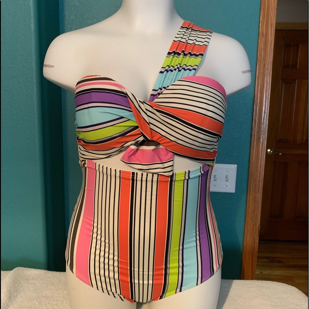 ELOQUII one-piece swimsuit and coverup